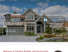 Tablet Screenshot of greshamroofing.com